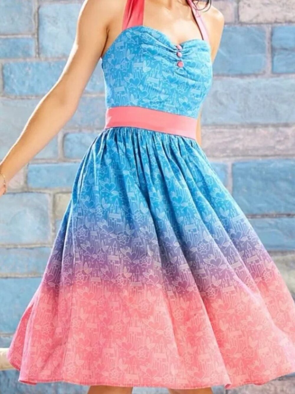 NWT Disney Parks The Dress Shop Sleeping Beauty Aurora Halter Dress
